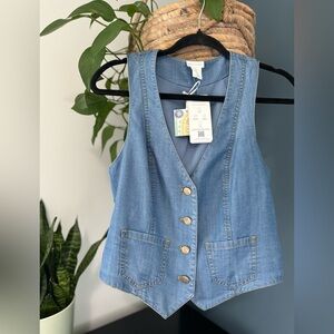 Sigrid Olsen Tencel Vest size small